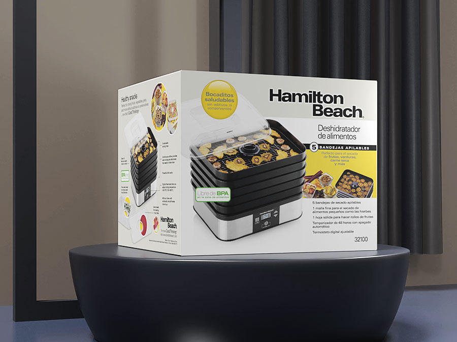 黑眼睛廣告為漢美馳設(shè)計的果干機(jī)包裝效果